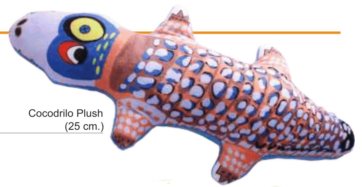 Juguete Cocodrilo Plush 25cm.