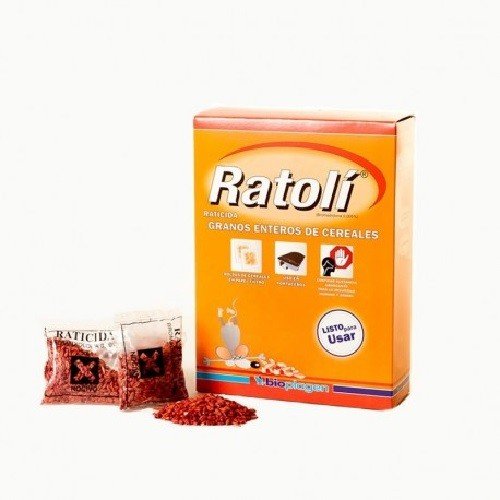 Raticida Cereales 20 KG.Granel Bolsas 25gr.