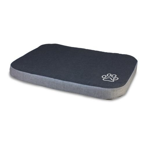 Colchoneta Negra y Gris con Huella 90cm.