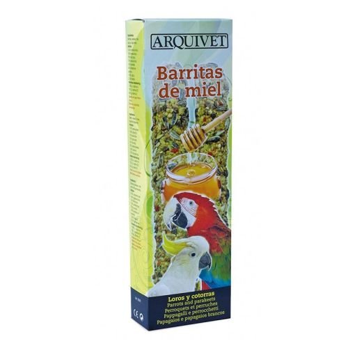 Barritas Loros Miel 2 UDS. Arquivet