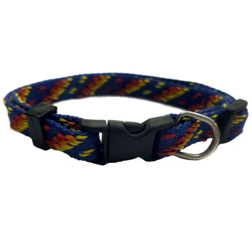 Collar Nylon 20MM 35-50CM Azteca Negro **