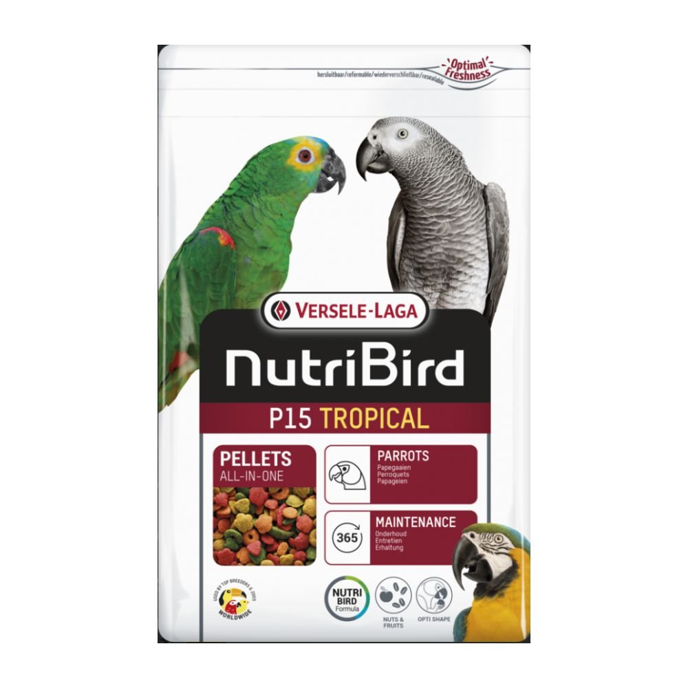 Nutribird P15 Tropical 10 KG. Versele-laga
