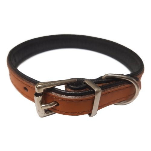 Collar Cuero Premier 20X400.NARANJA