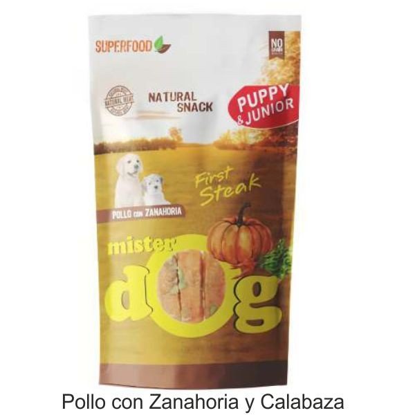 Snack Pollo con Zanahoria 70 Gr. Mister Dog