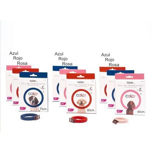 Taberdog Collar Permetrina 40cm. Azul