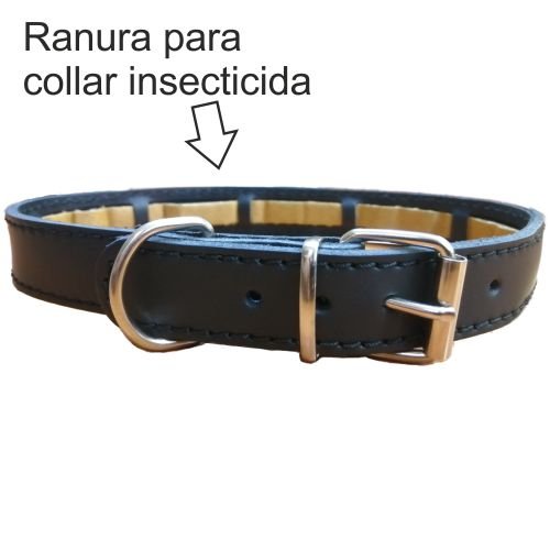Collar Protect Cuero Marron 45x2.5cm