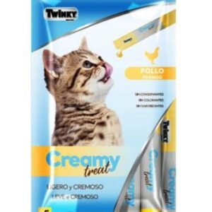 Snack Crema con Pollo 5x15gr.Gatos