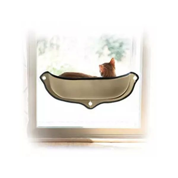 Cama con Ventosas para Gato. Gris Perla