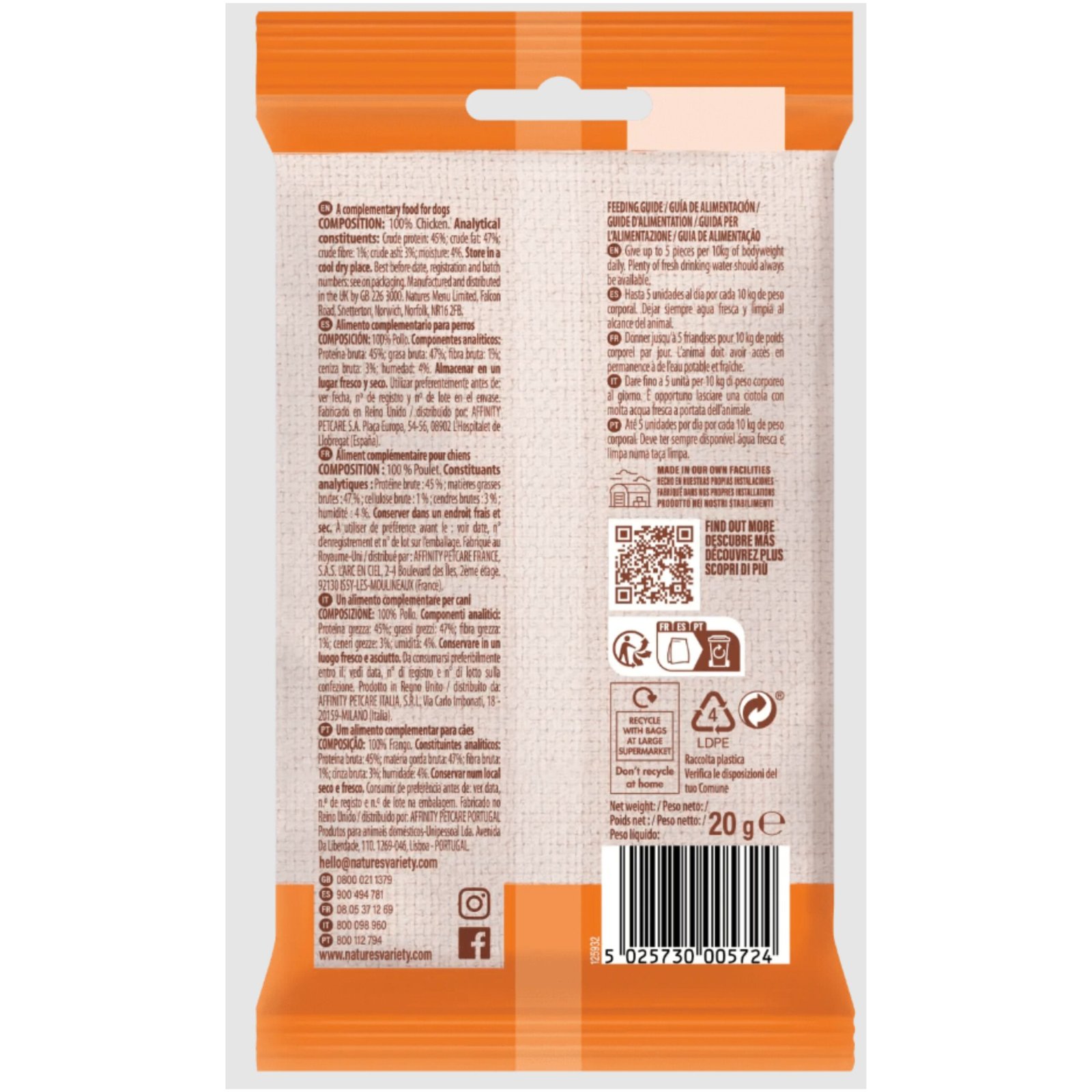 Natures Variety Meat Bites Pollo 20gr - Imagen 2