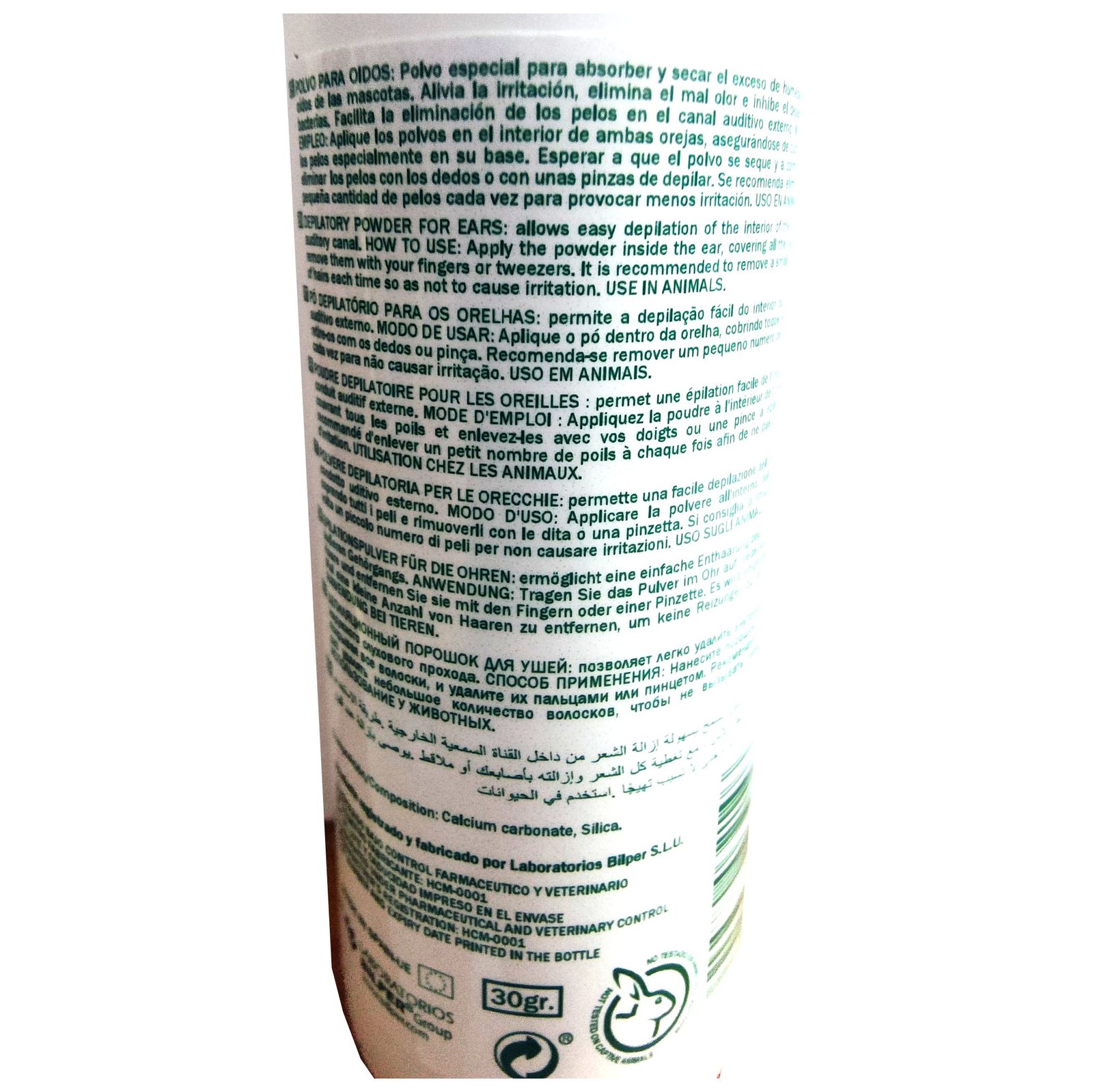 Polvo Secante para Depilar Orejas 30gr Menforsan - Imagen 3