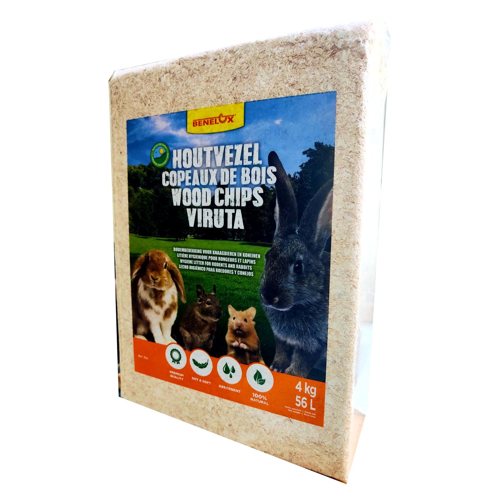 Viruta 4 KG. Cama Natural