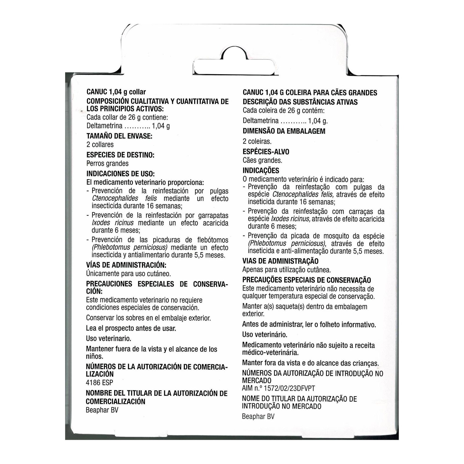 Canuc Collar Deltametrina 2 Uds.de 48cm. - Imagen 3