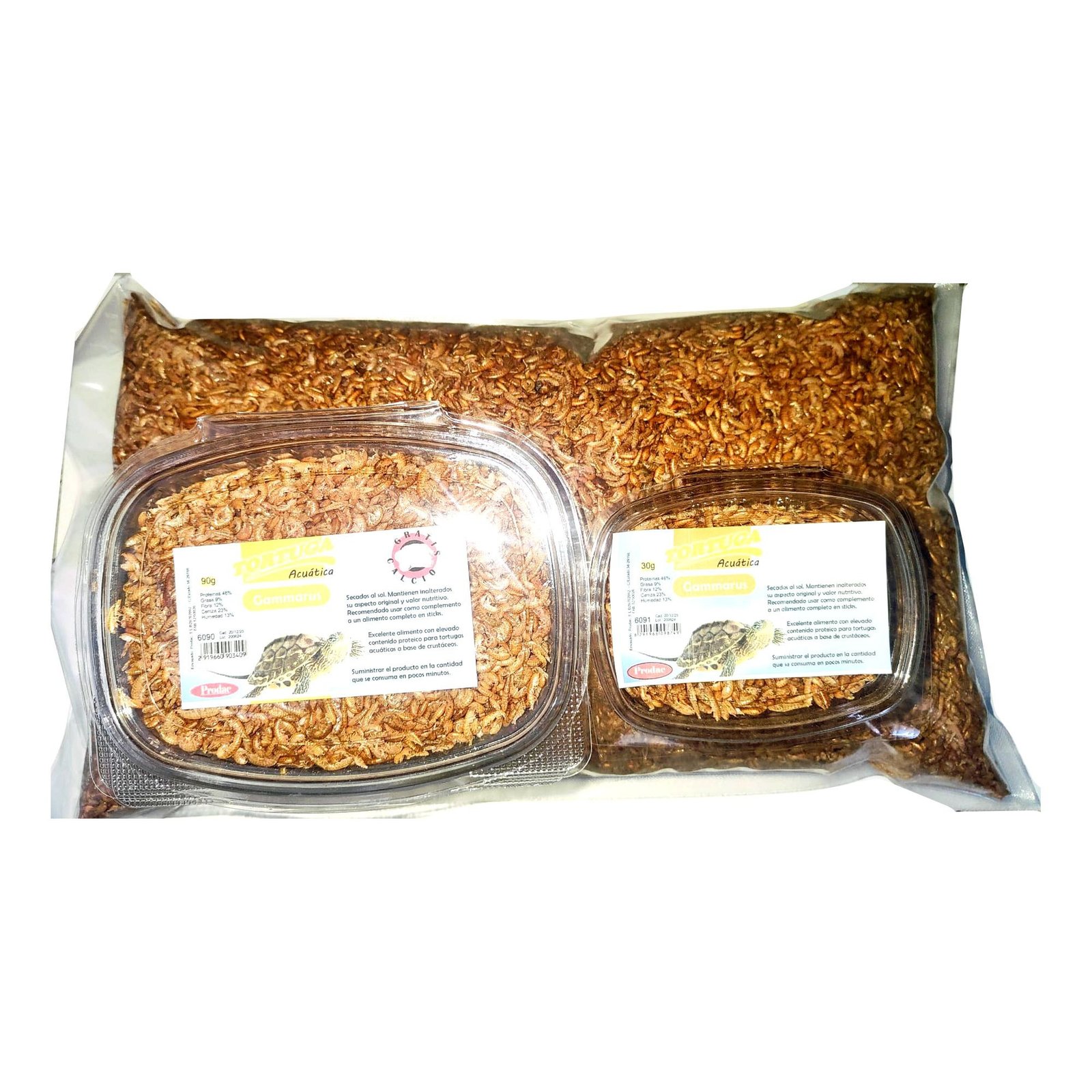 Gammarus Prodac 30 Gramos. Bandeja
