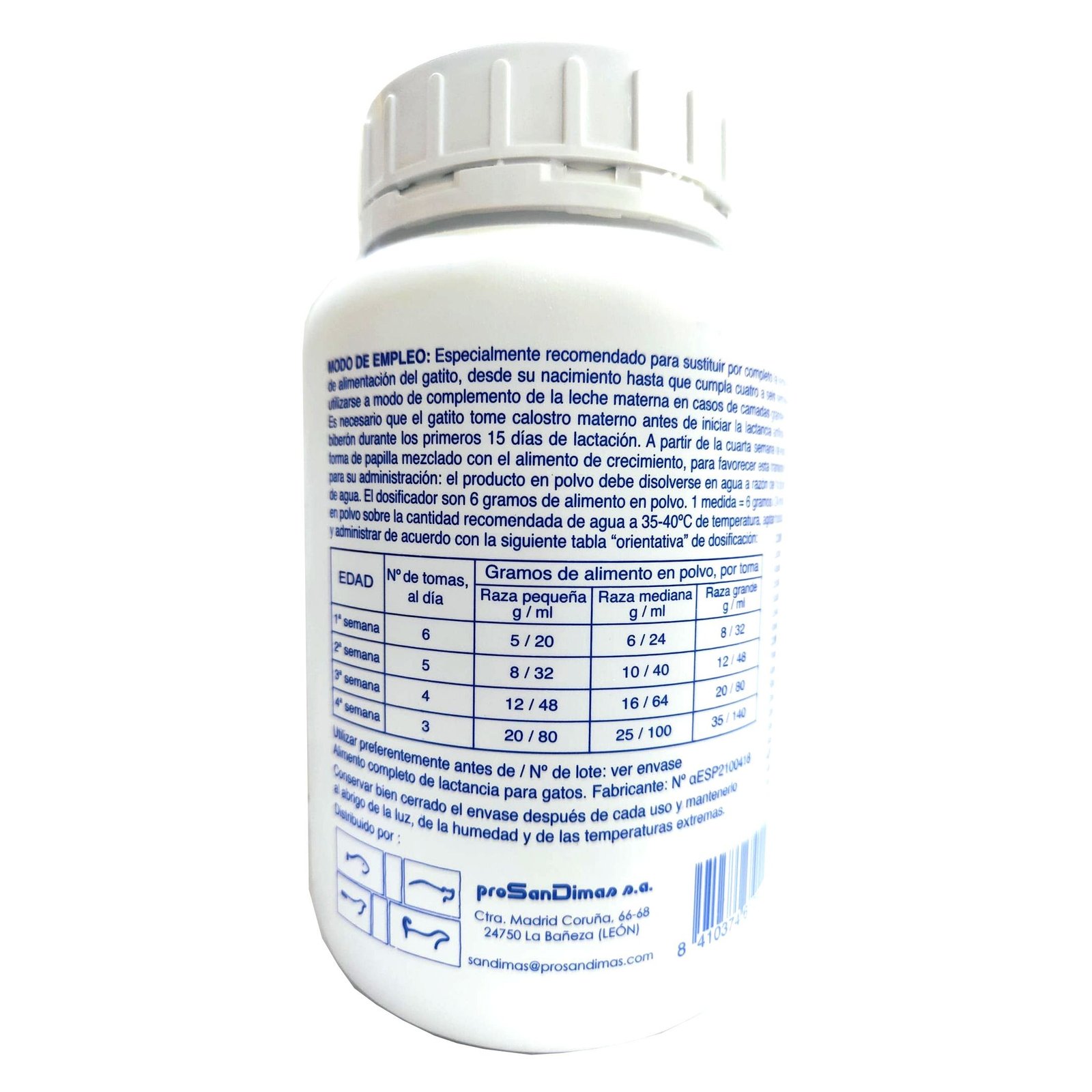 Leche San Dimas para Gatos 500 GR. - Imagen 2