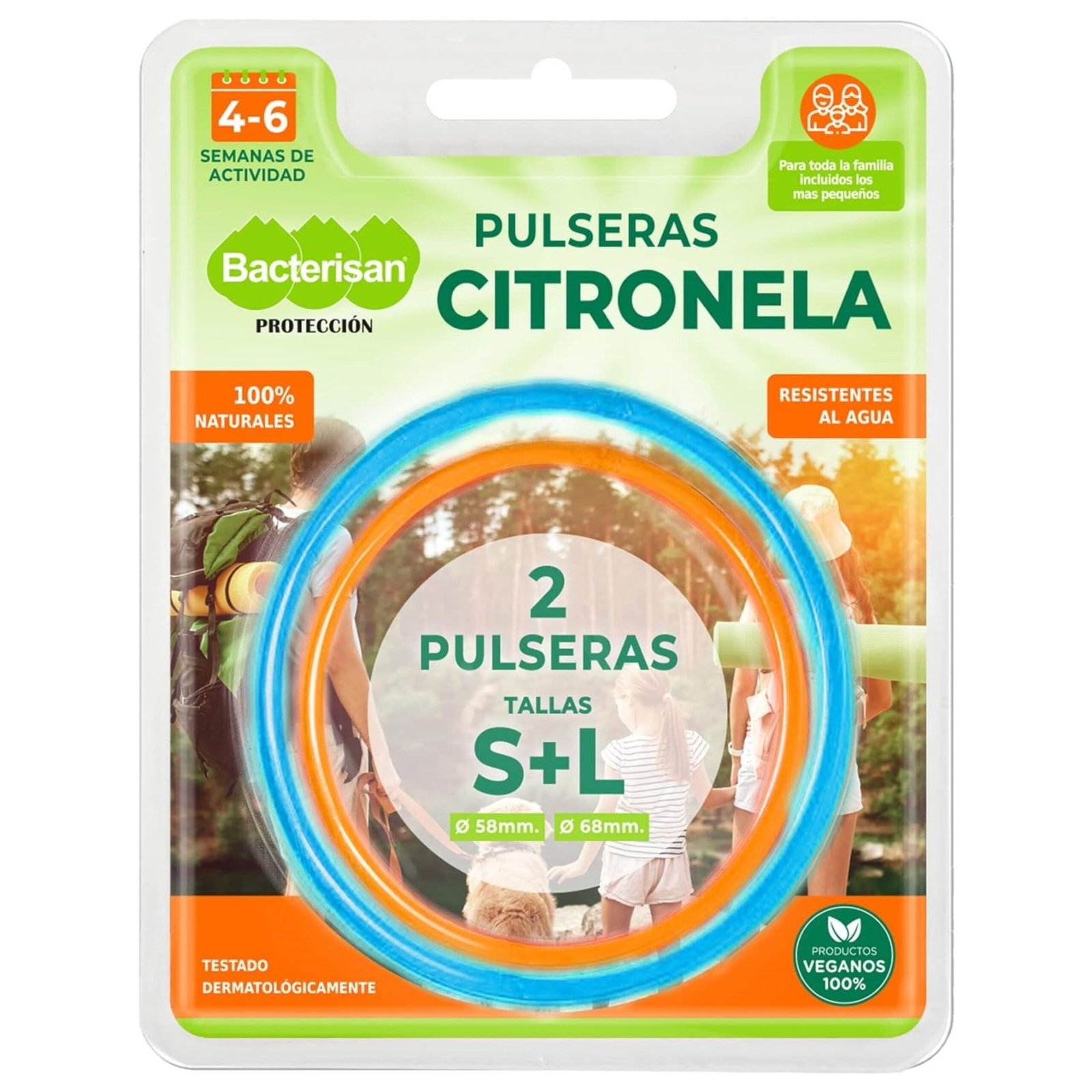 Bacterisan Pulseras Citronela 2 UDS.