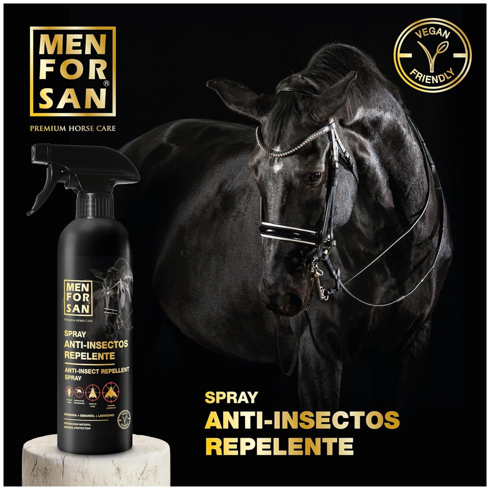 Menforsan Spray Antiinsectos Repelente Caballos 500 Ml. - Imagen 3