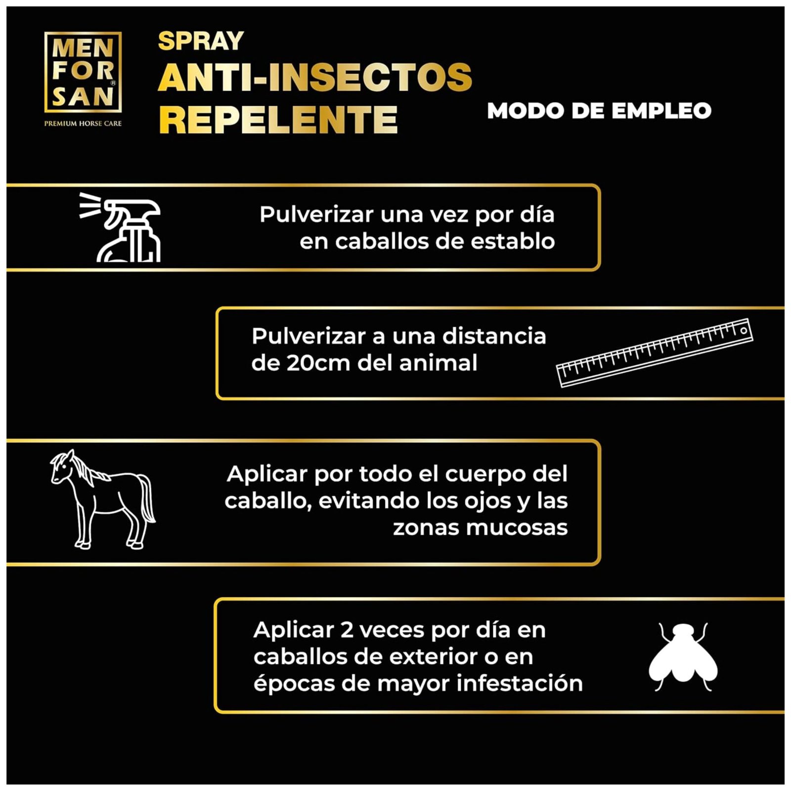 Menforsan Spray Antiinsectos Repelente Caballos 500 Ml. - Imagen 6