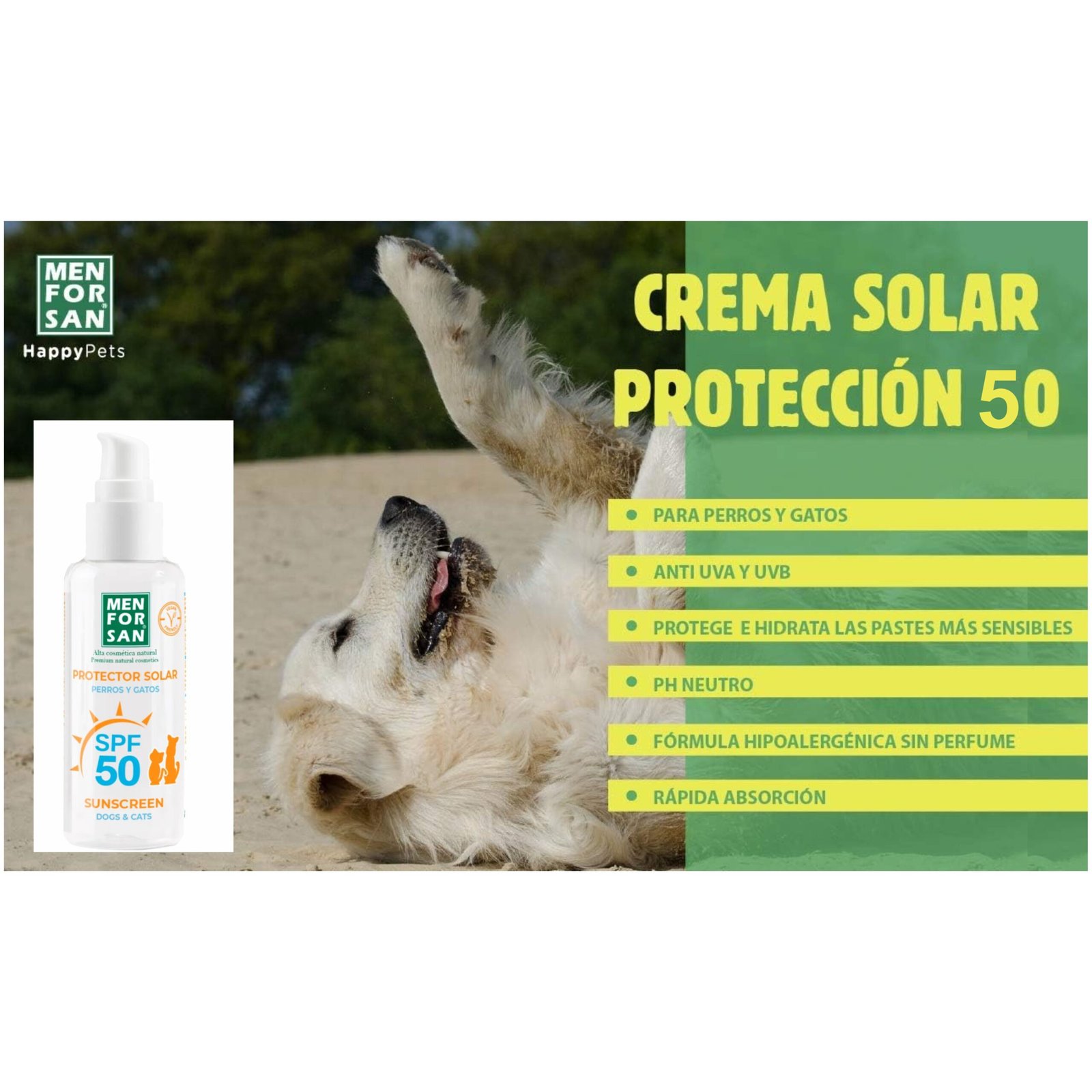 Menforsan Protector Solar Factor 50 60 ML. - Imagen 6