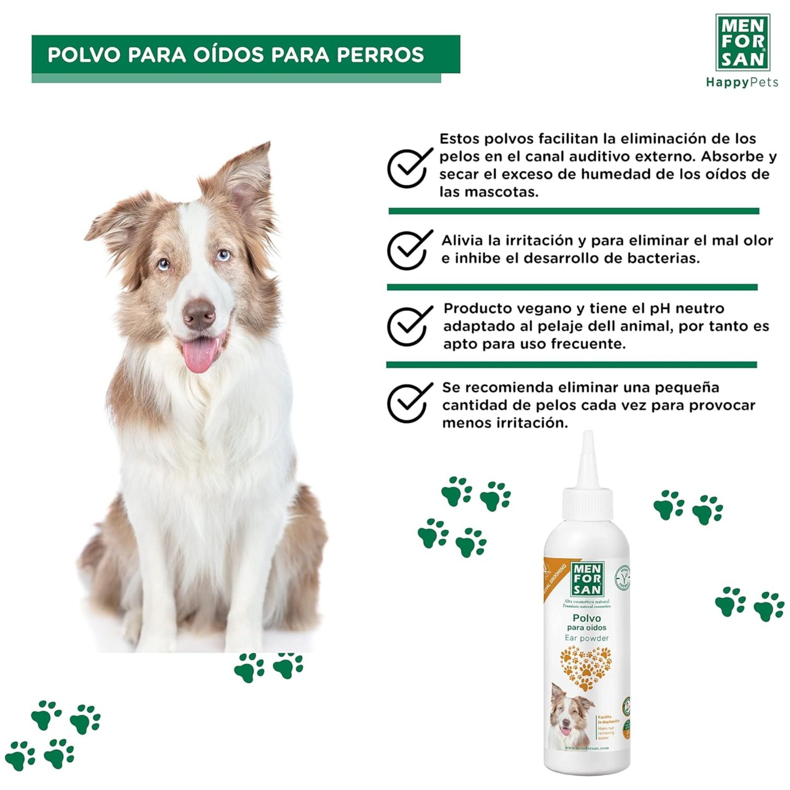 Polvo Secante para Depilar Orejas 30gr Menforsan - Imagen 6