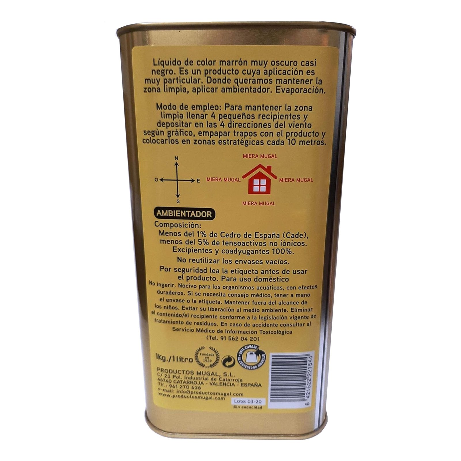 Miera Mugal 1 Litro. - Imagen 2