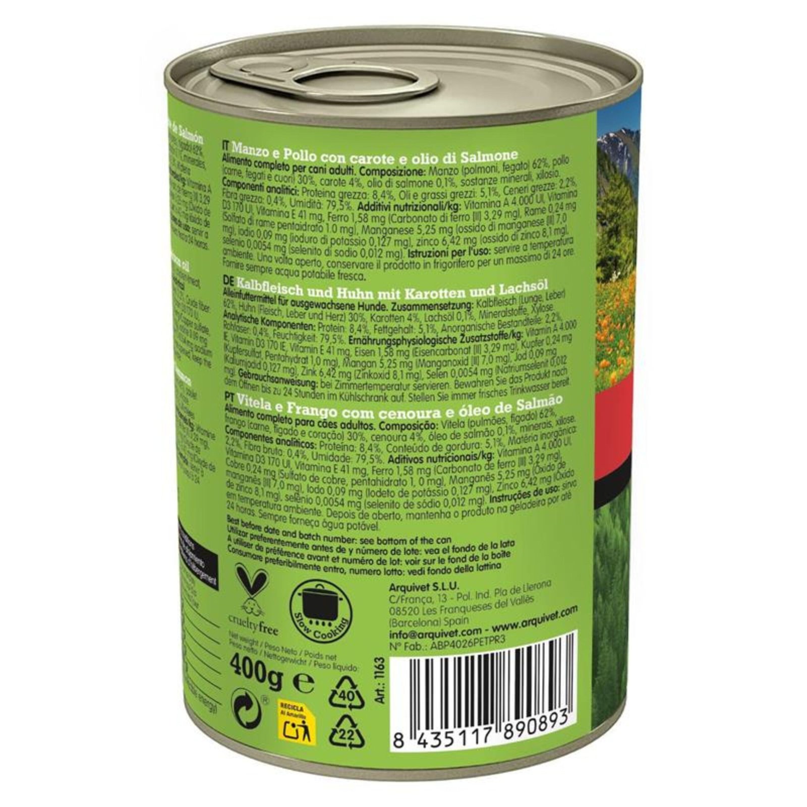 Lata Ternera y Pollo con Zanahorias 400gr. - Imagen 3