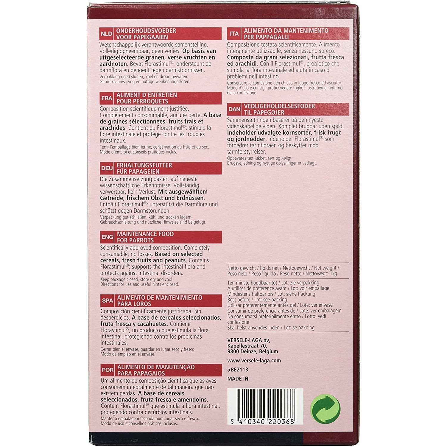 Nutribird P15 Tropical 10 KG. Versele-laga - Imagen 3