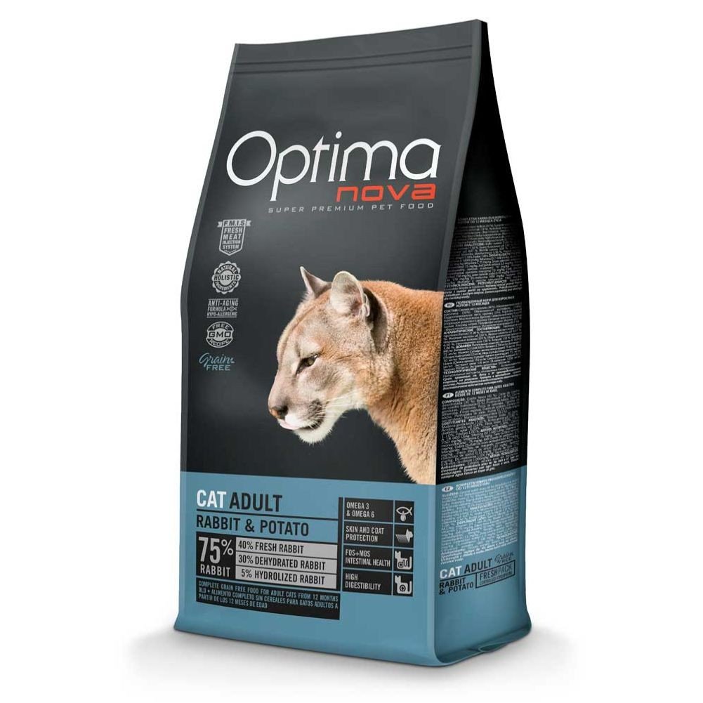 Optima Nova Cat Adult Rabbit Patata 2 Kg.