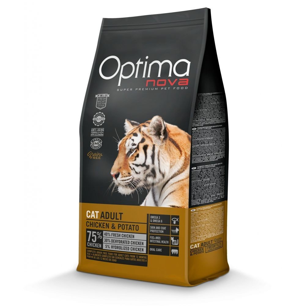 Optima Nova Cat Adult Pollo Patata 2 Kg