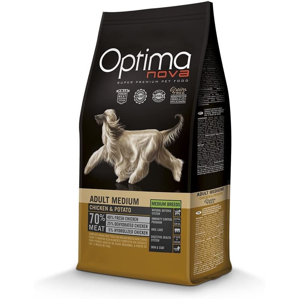 Optima Nova Adult Medium Chicken Potato 12 KG.