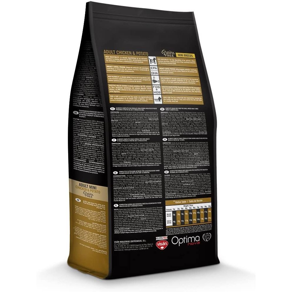 Optima Nova Adult Mini Chicken Potato 8 KG. - Imagen 2