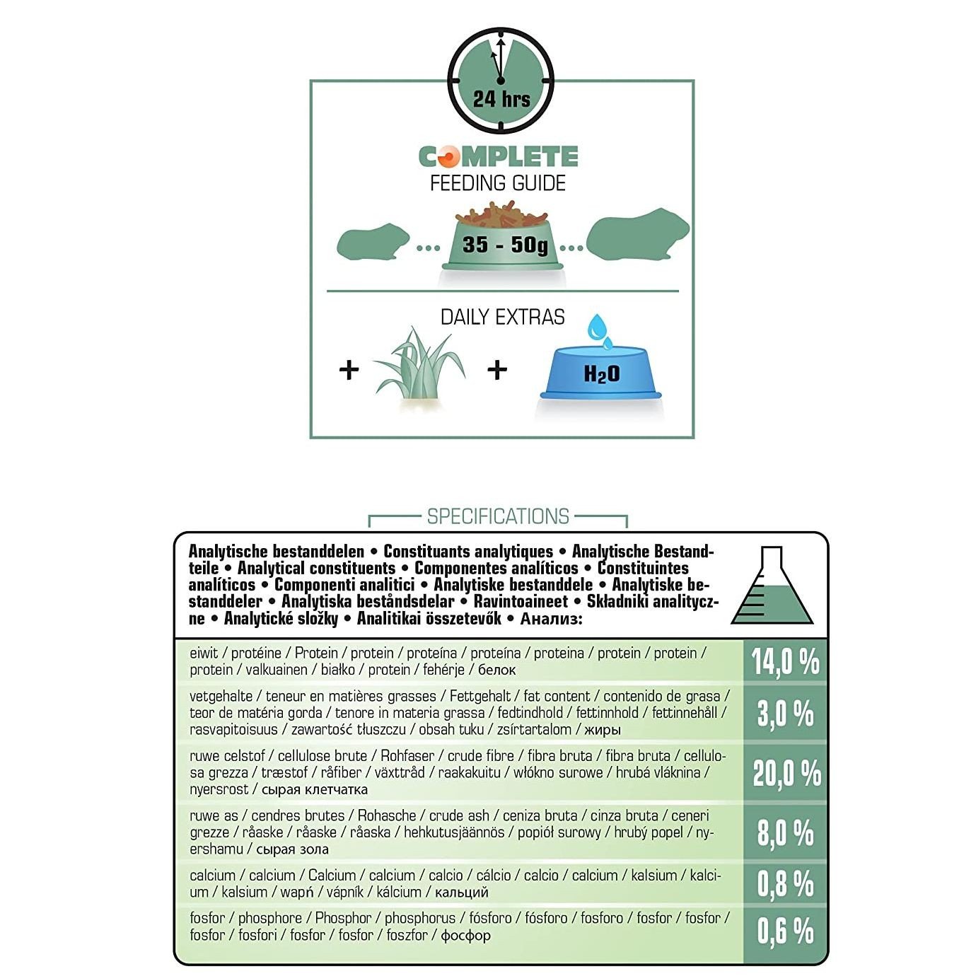 Cobayas Complete 500 GR. Versele Laga - Imagen 3