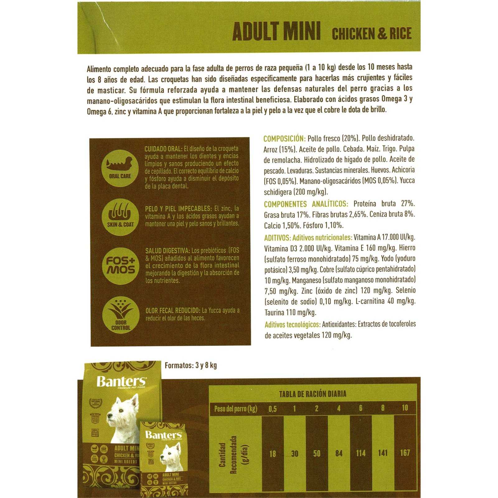 Banters Dog Adult Mini 3 KG. - Imagen 2