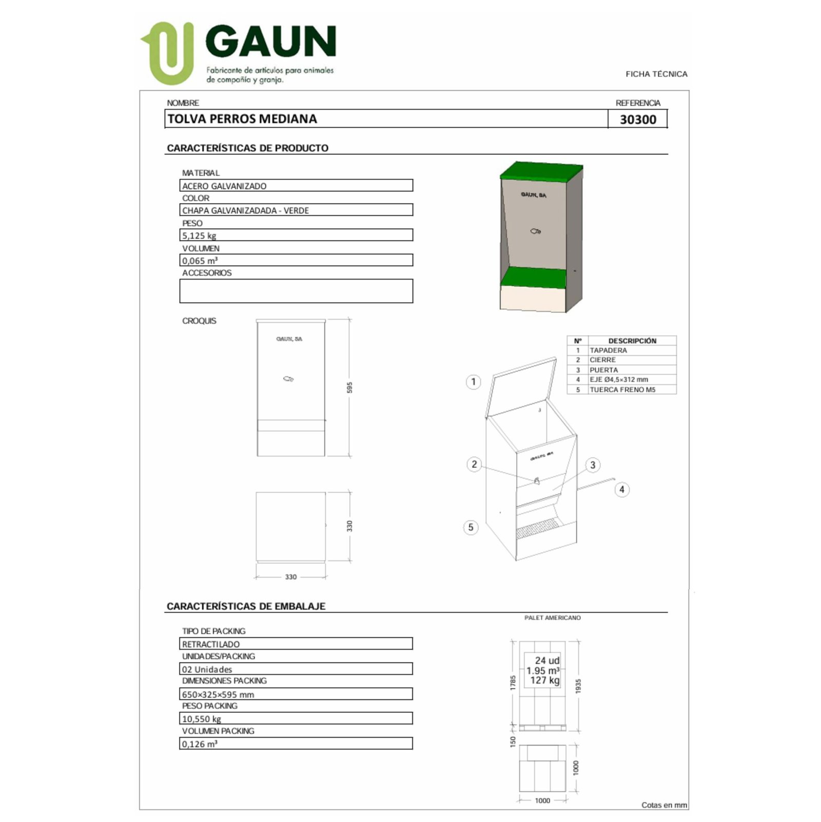 Tolva Perros Mediana 20 KG. - Imagen 4