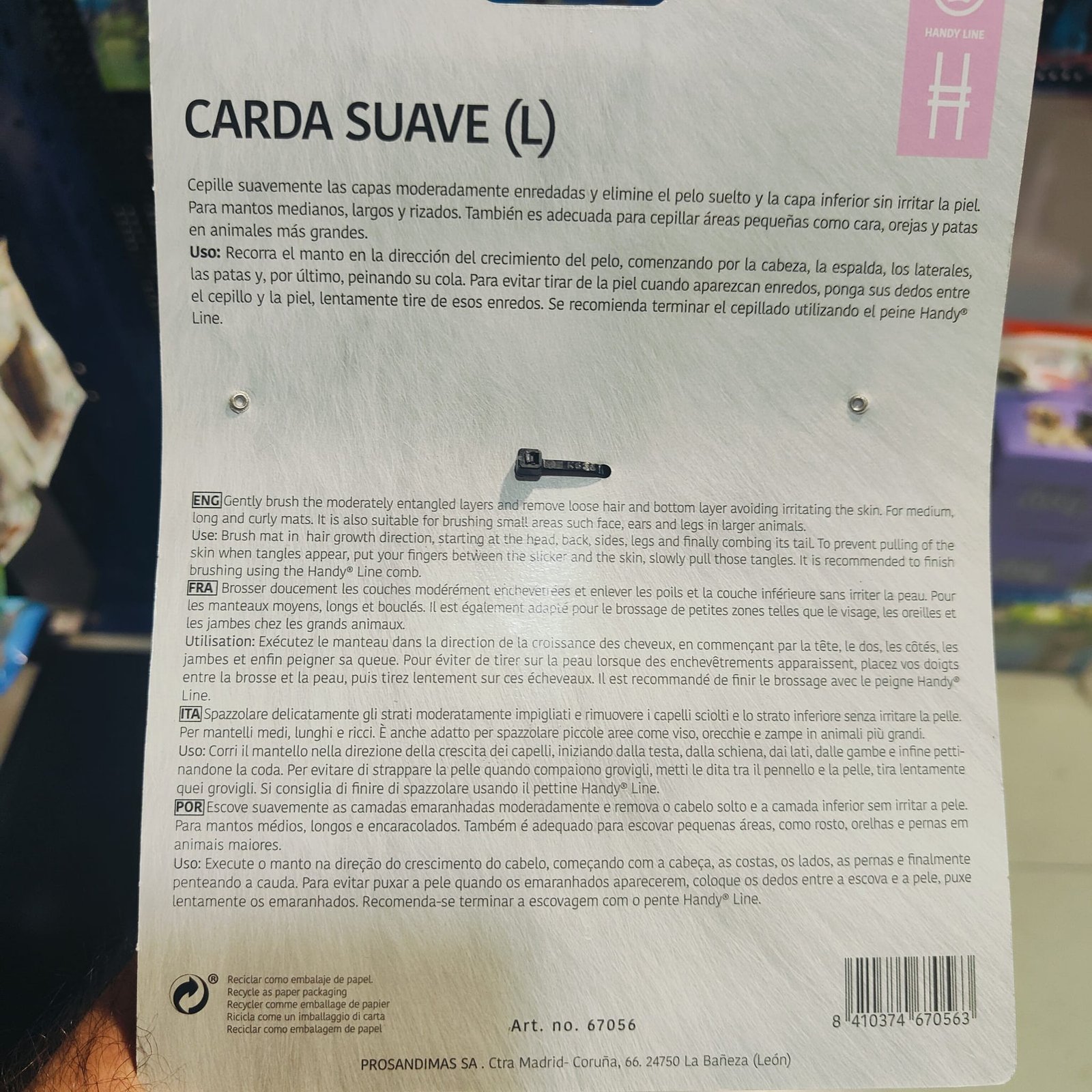 Carda Suave Talla L. Linea Handy - Imagen 2