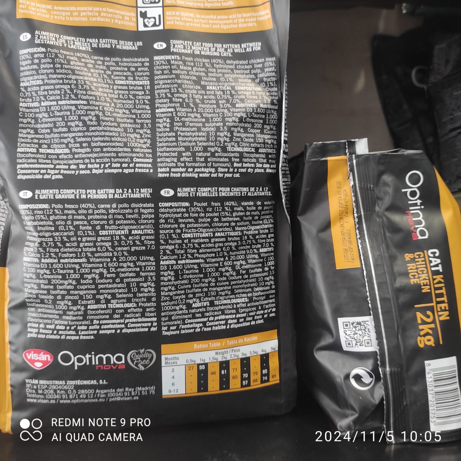 Optima Nova Cat Kitten 2 KG. - Imagen 6