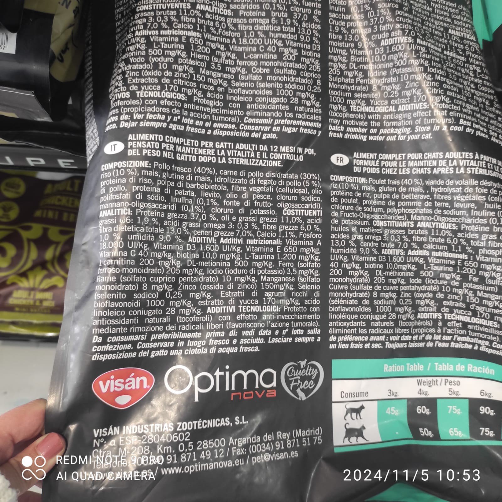 Optima Nova Cat Sterilised 2 KG. - Imagen 7