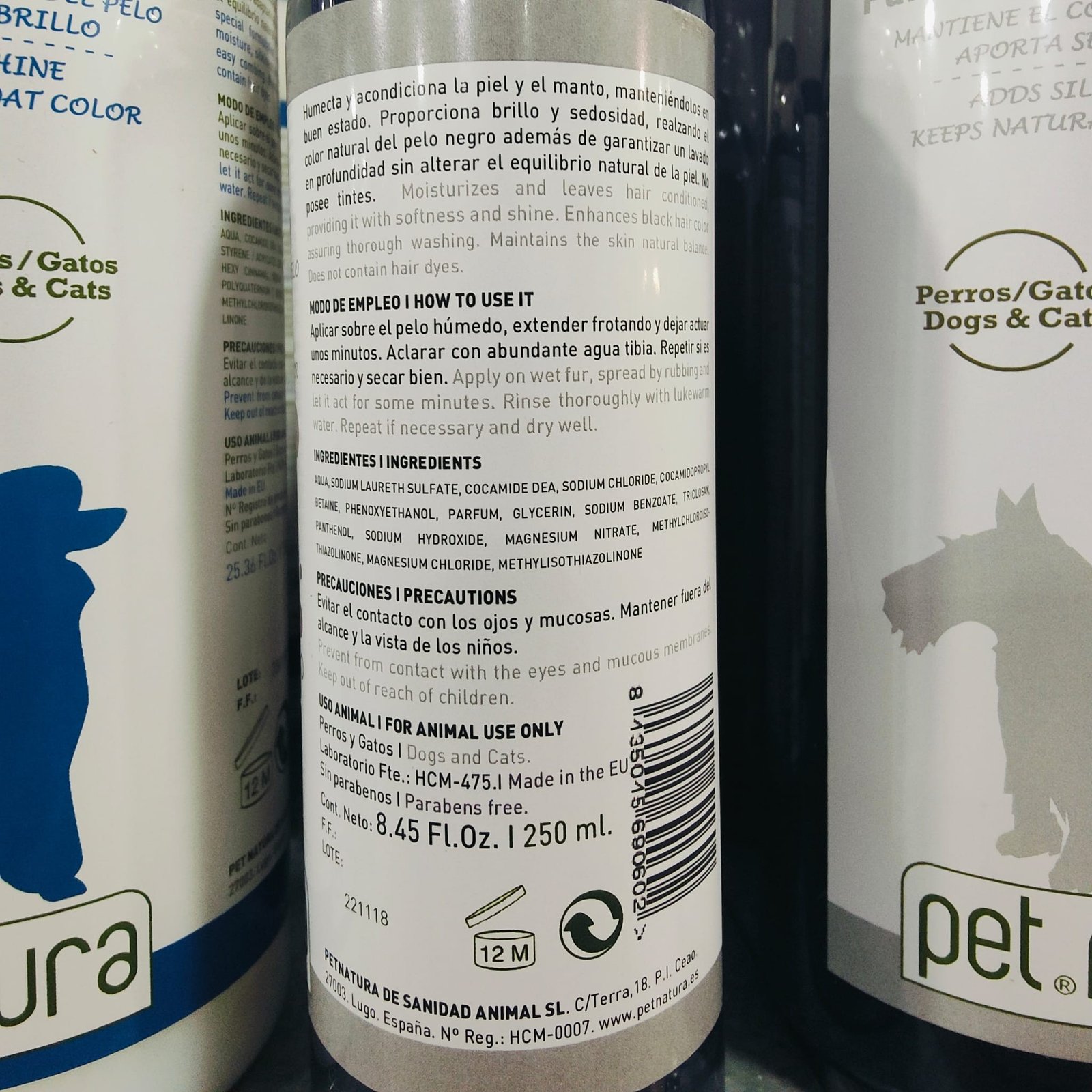 Champu Pelo Negro 750ml. Petnatura - Imagen 4