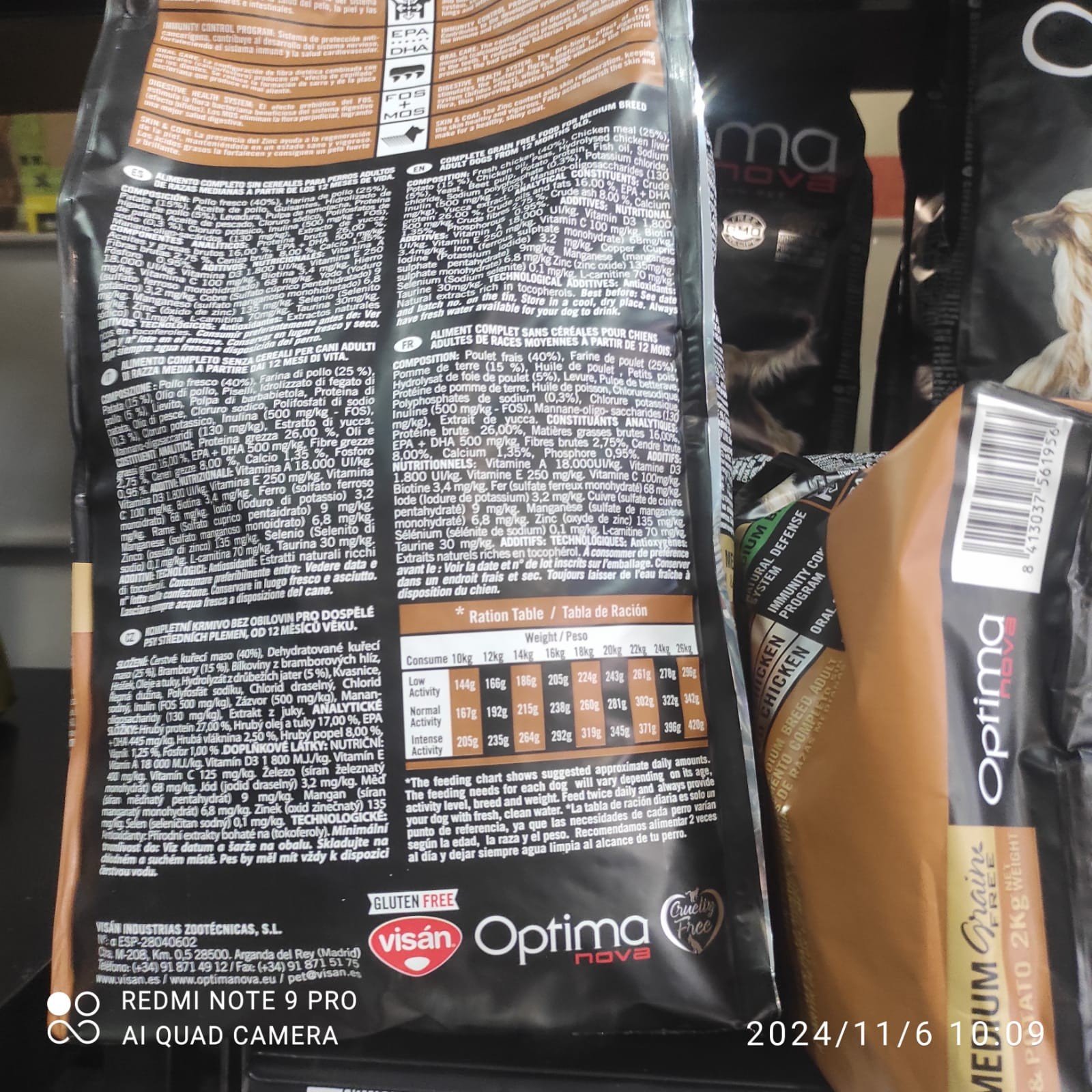 Optima Nova Adult Medium Chicken Potato 12 KG. - Imagen 6