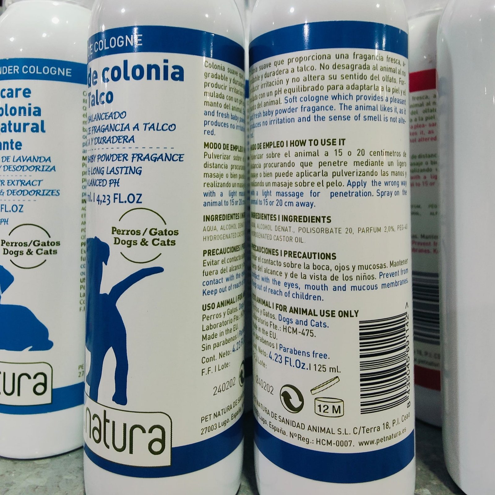Colonia Talco 125ml.PETNATURA - Imagen 2