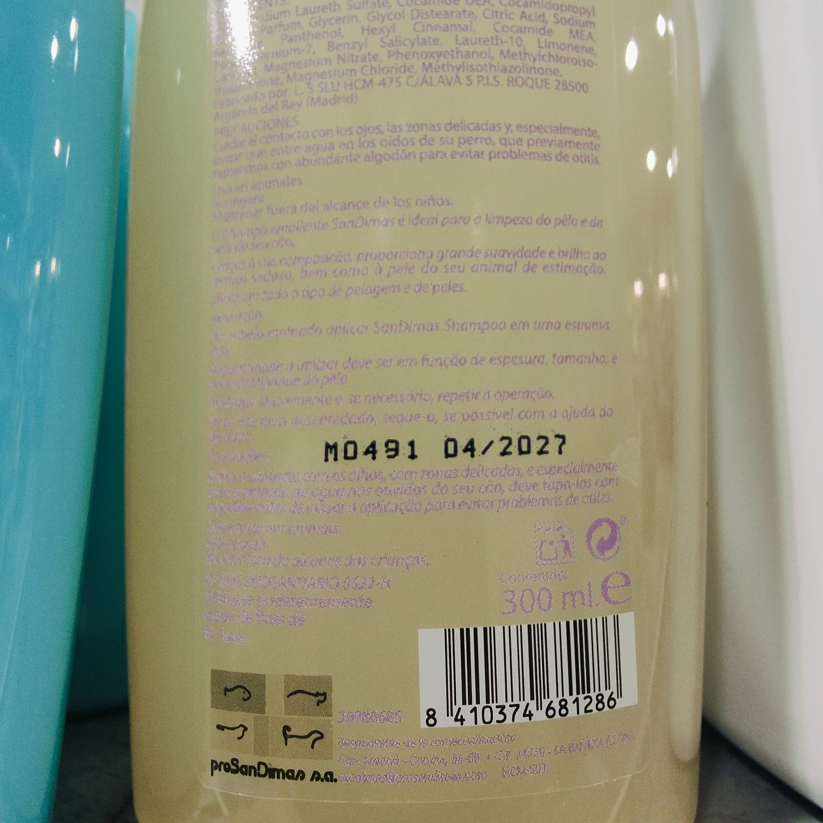 Champu San Dimas Yorkshire 300 ML. - Imagen 2