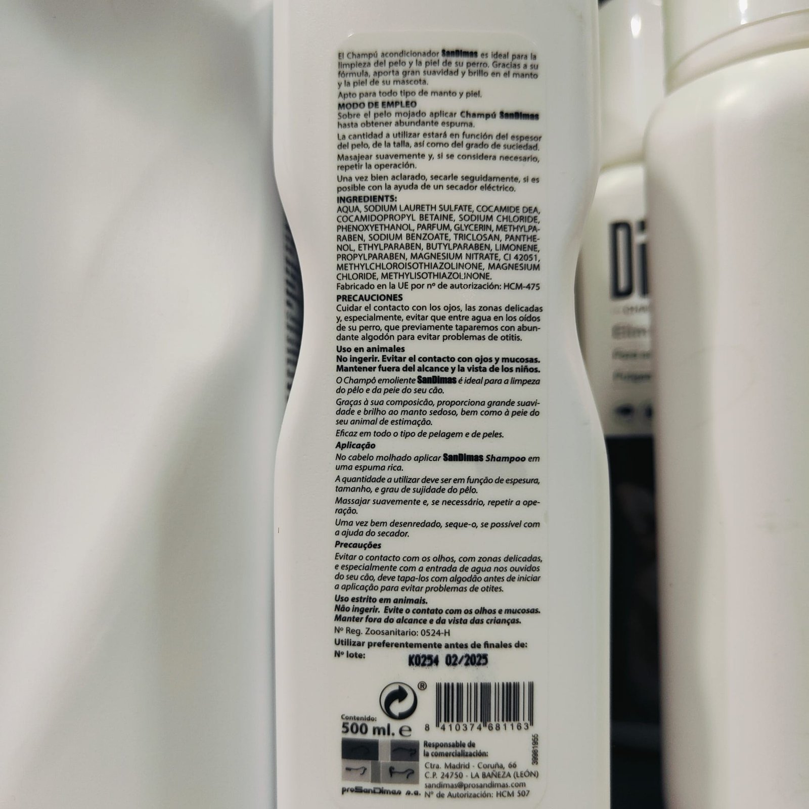 Champu Gel San Dimas 500cc - Imagen 2