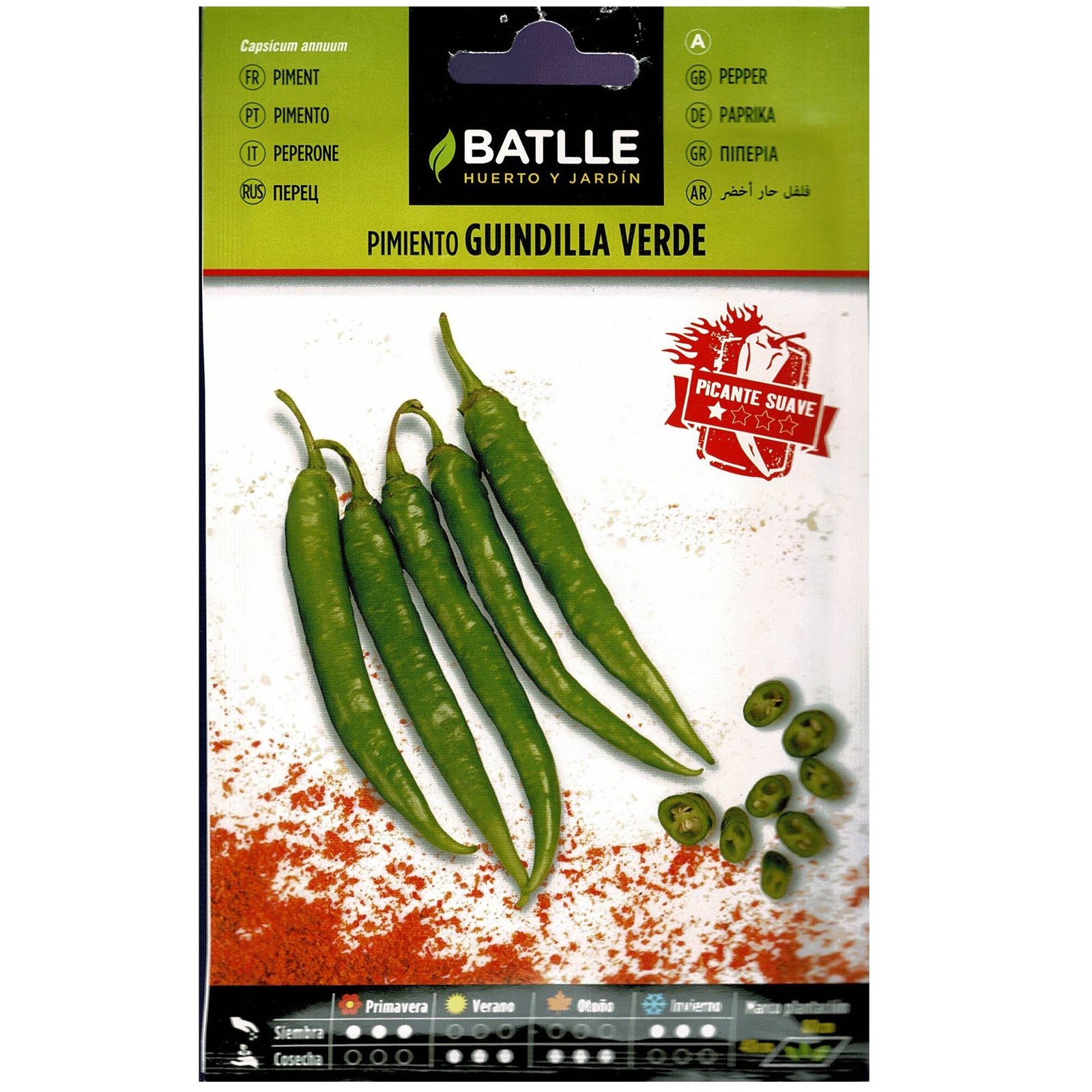 Pimiento Guindilla Verde - Imagen 2