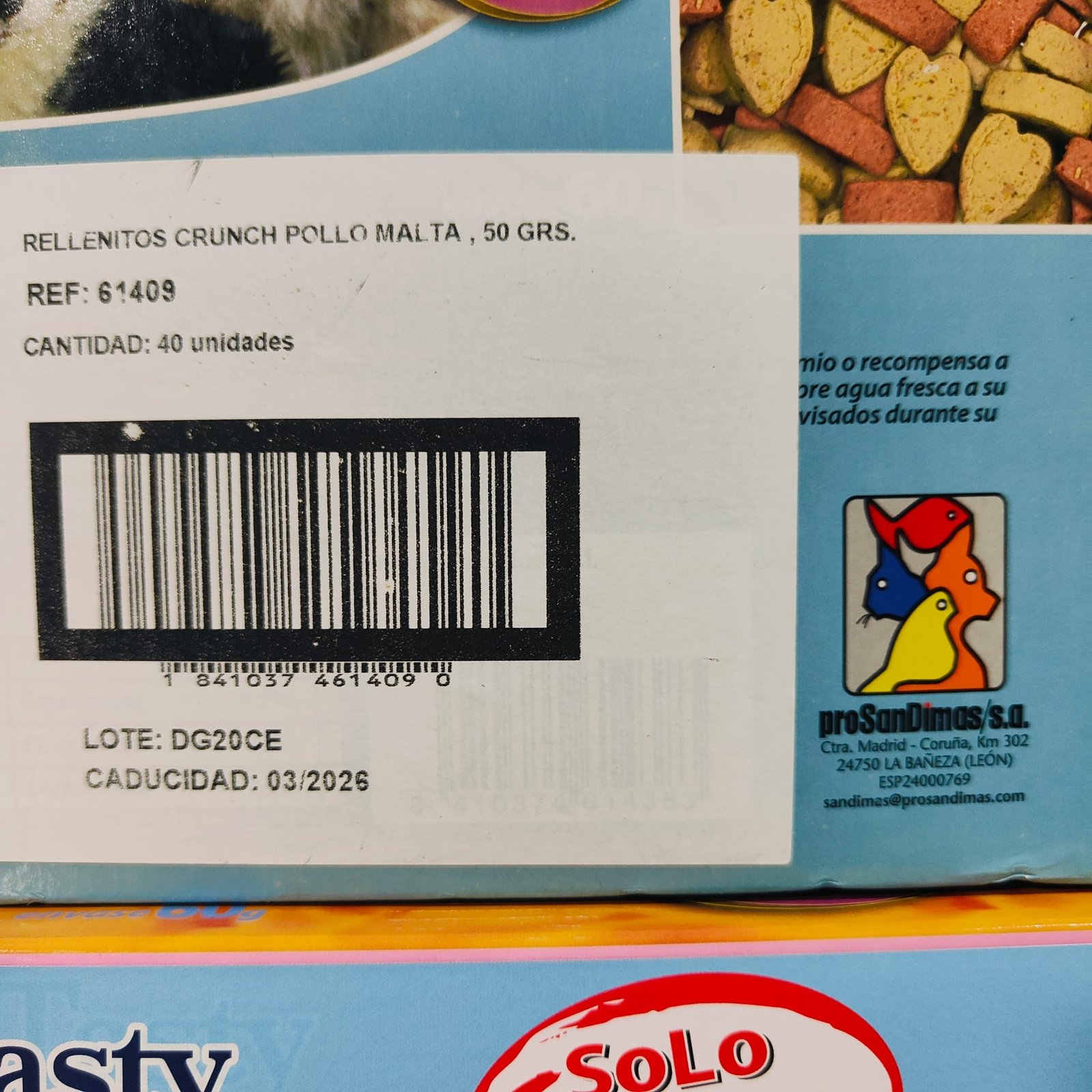 Rellenitos Crunch Cat Pollo/malta 50 GR. C/40 Bolsas - Imagen 2