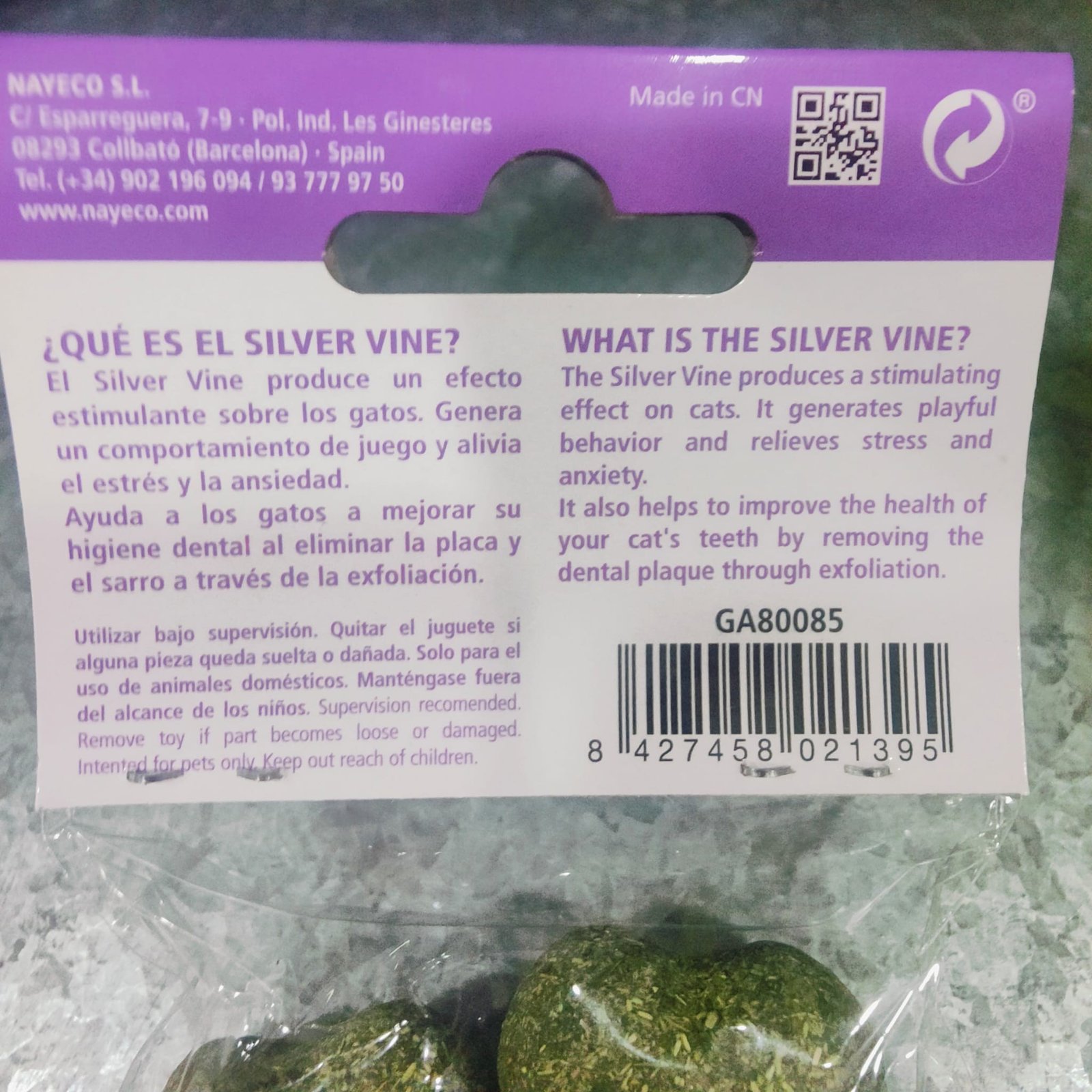 Juguete Palo con Corazon Catnip - Imagen 2