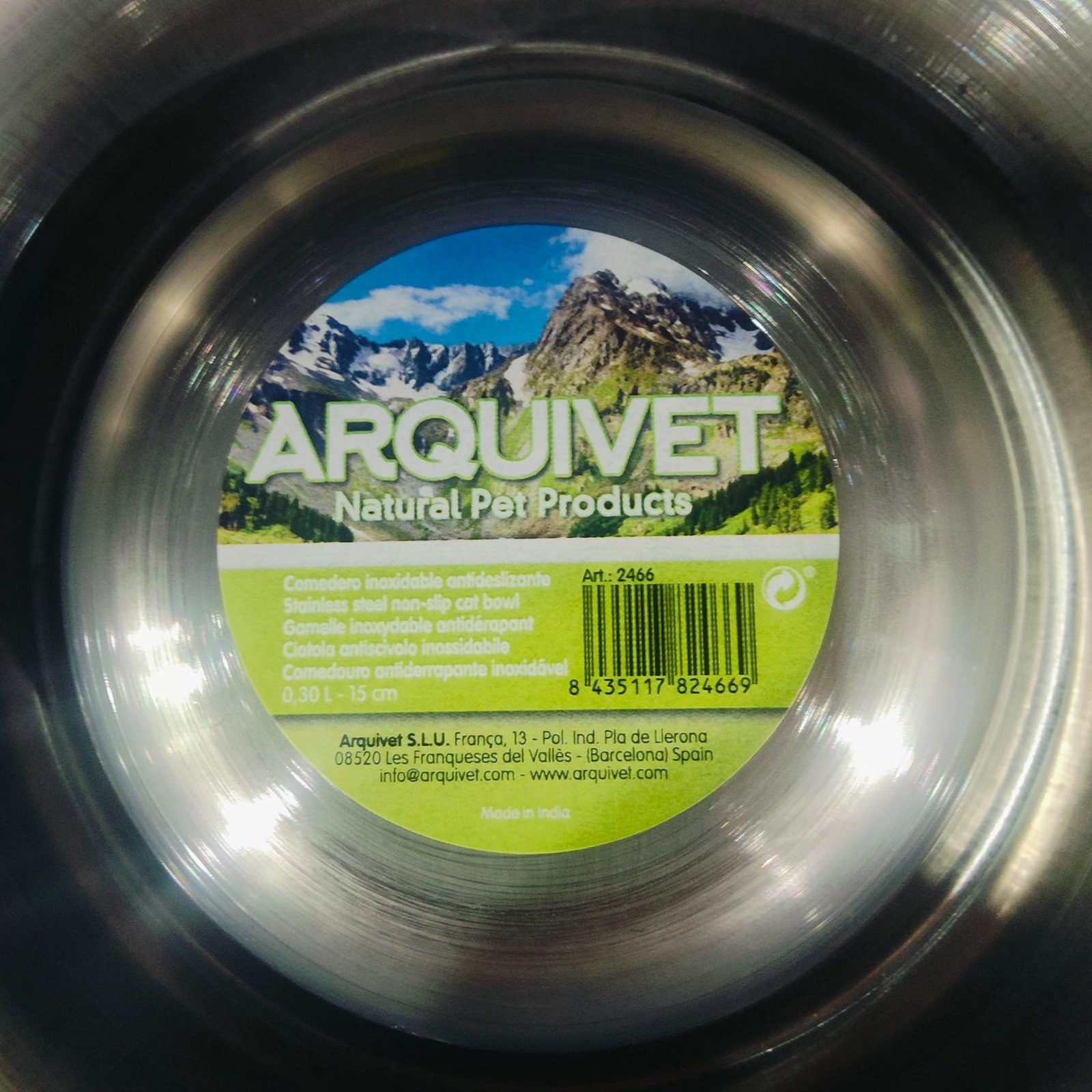 Comedero Acero Inox.antideslizante 33cm /2,8Lts. - Imagen 2