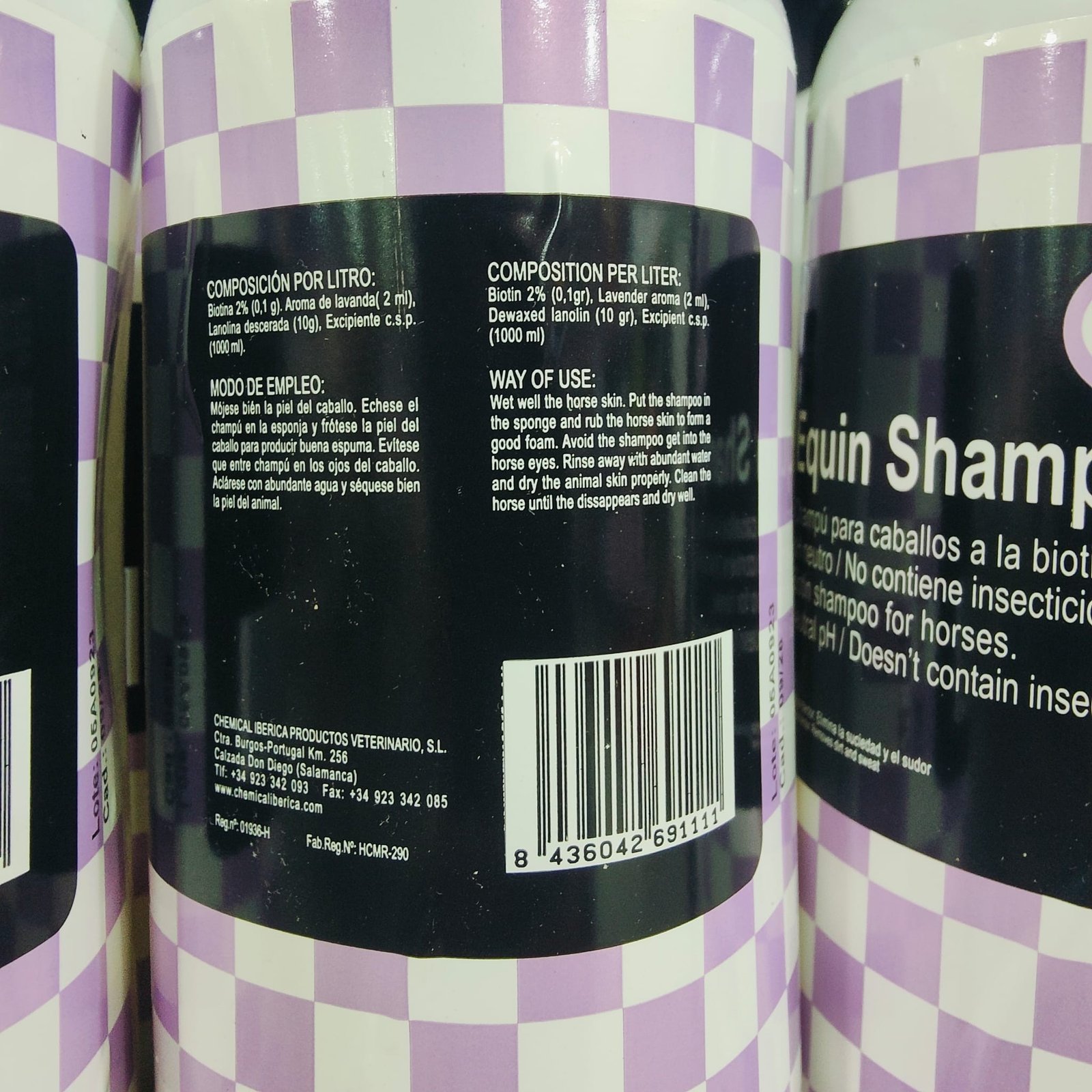 Champu Equin a la Biotina 1 L. Chemical - Imagen 2