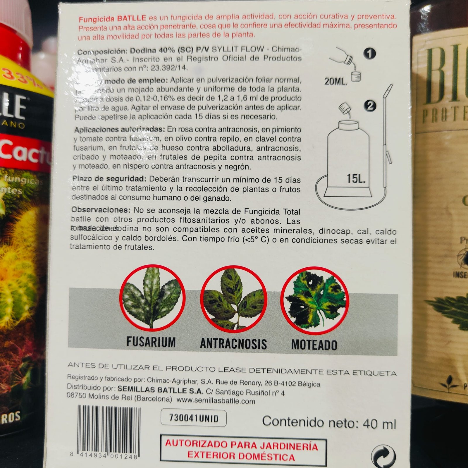 Fungicida Polivalente 40 ML. - Imagen 2