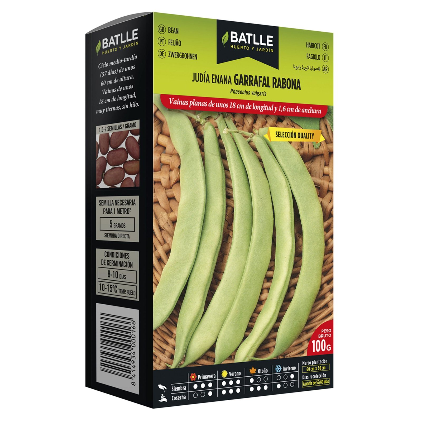 Judia Garrafal Rabona 100 GR.ENANA