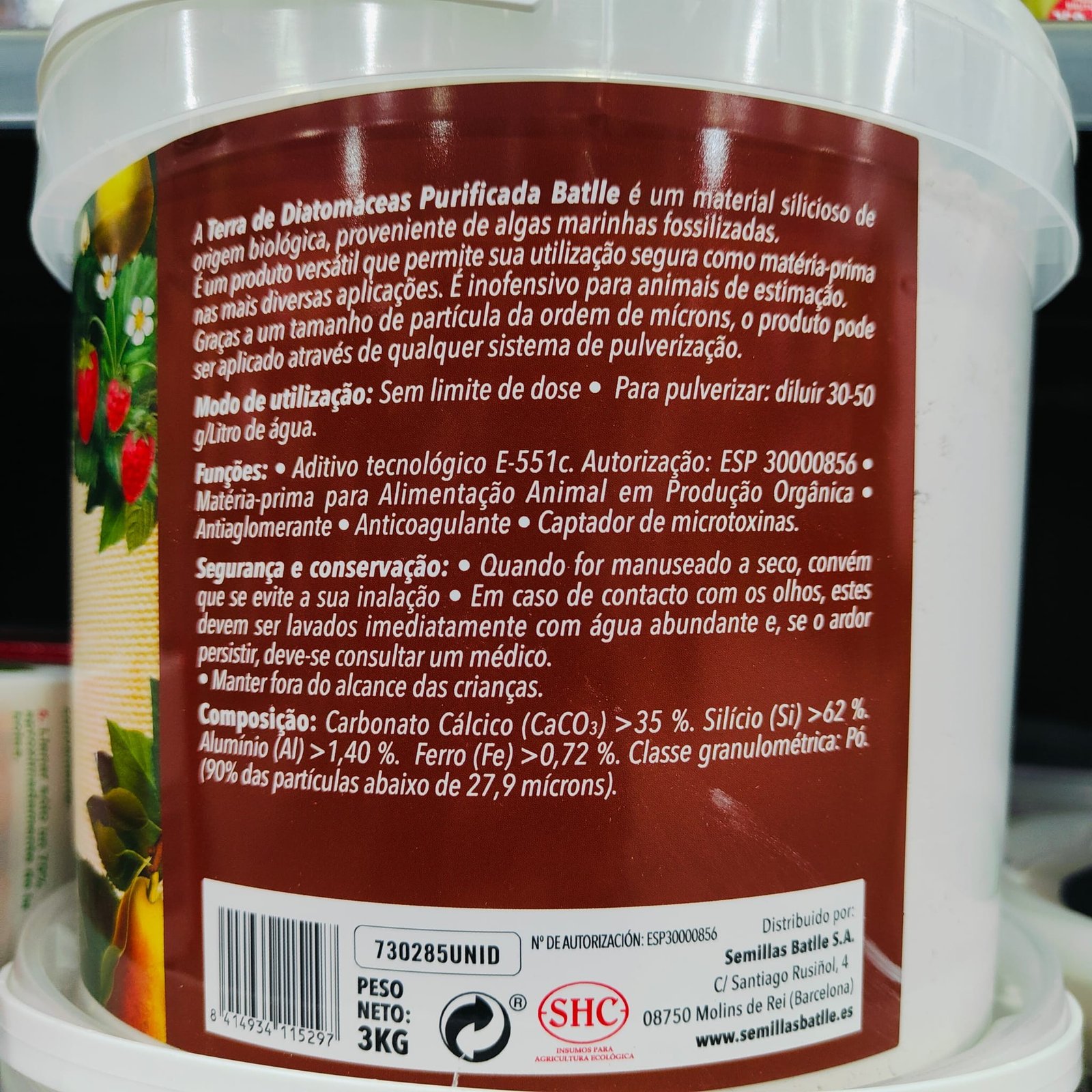 Tierra de Diatomeas Eco Cubo 3 KG. - Imagen 2