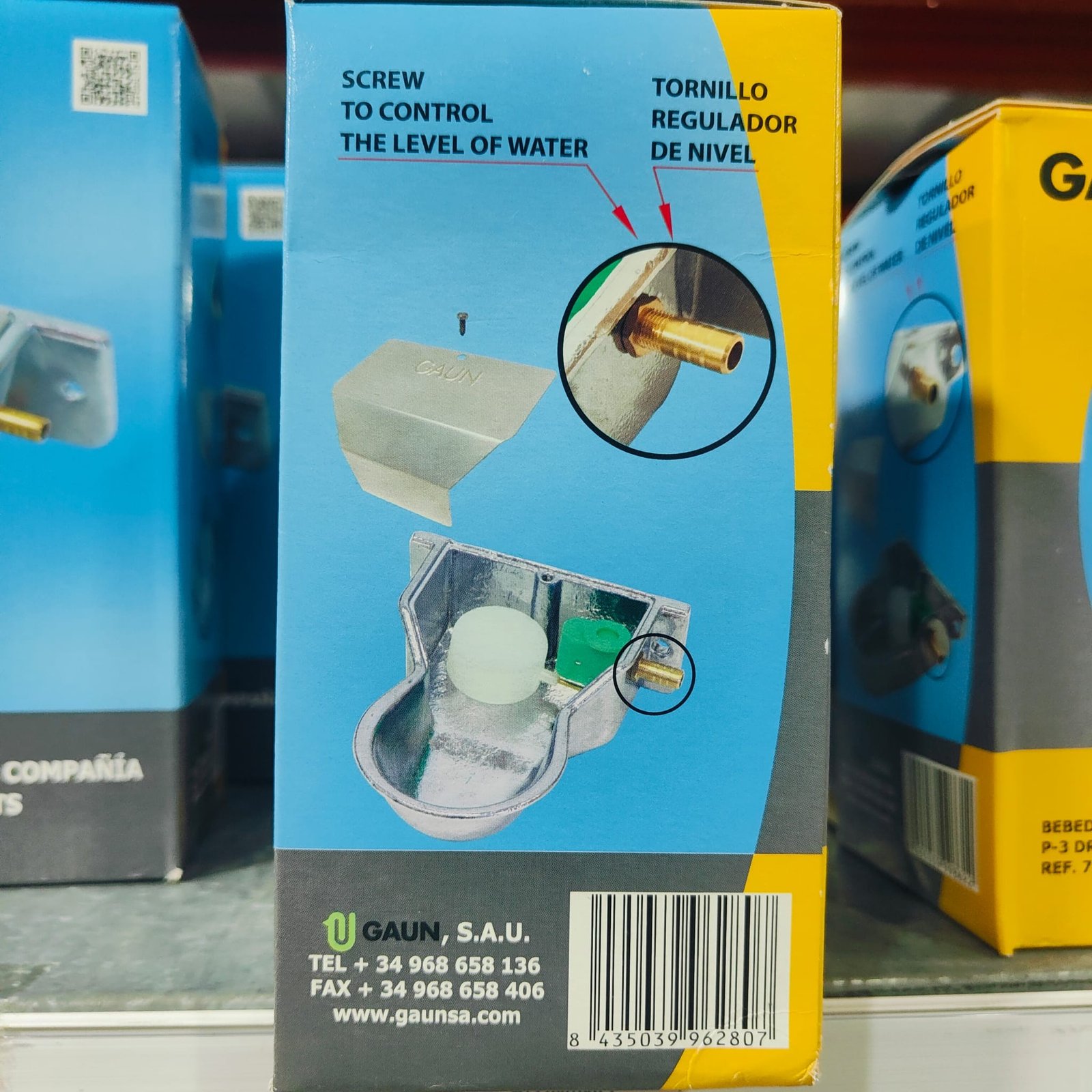 Bebedero Mini Aluminio Entrada Horizontal - Imagen 2